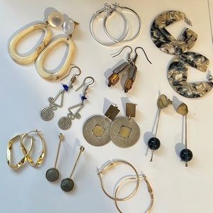 TEN Pairs of Earrings